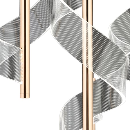 Jadon 4'lü Yuvarlak 3 Renkli 35 Watt Gold Kristal Ledli Modern Oturma Odası Salon Sarkıt Avize
