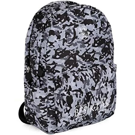 Beşiktaş Kamuflaj Baskı Batik Çift Gözlü Sırt Çantası / 23309