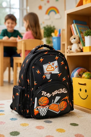 Basketbol Basketball Anaokulu Sırt Çantası 24158 32x28x12 cm Çocuk Okul Öncesi Kreş Çantası