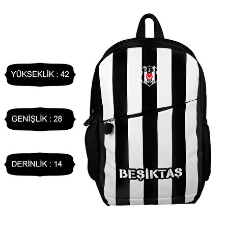 Beşiktaş Çubuklu Okul Sırt Çantası 3 Bölmeli (24356)