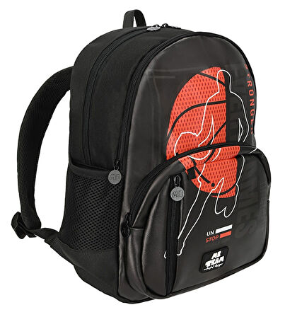 Me Team Dört Bölmeli Erkek Çocuk Okul Sırt Çantası - Basketbol Baskılı - ME25177
