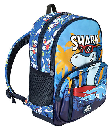 Me Team Dört Bölmeli Erkek Çocuk Okul Sırt Çantası - Shark/Köpek Balığı - 25185