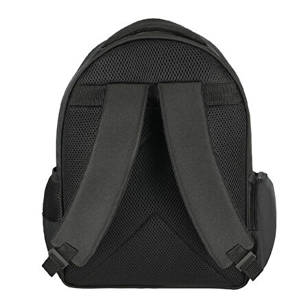 Beşiktaş 3 Bölmeli Çubuklu Suni Deri Okul Sırt Çantası (25356)