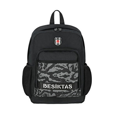 ME 25317 BEŞİKTAŞ KAMUFLAJ DESENLİ KOLON DETAYLI SIRT ÇANTASI