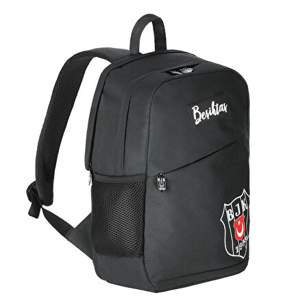 Beşiktaş Gümüş Logo Detaylı Comfort Sırt Çantası 25334 Beşiktaş Okul Çantası