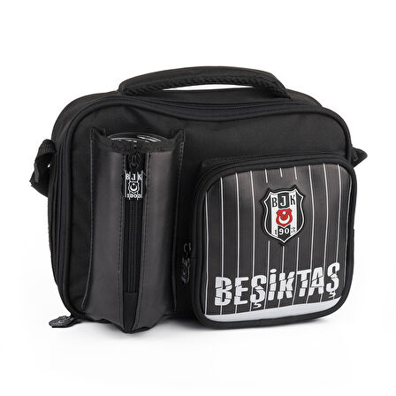 Beşiktaş Lisanslı Logolu Çubuklu Beslenme Çantası (25354)