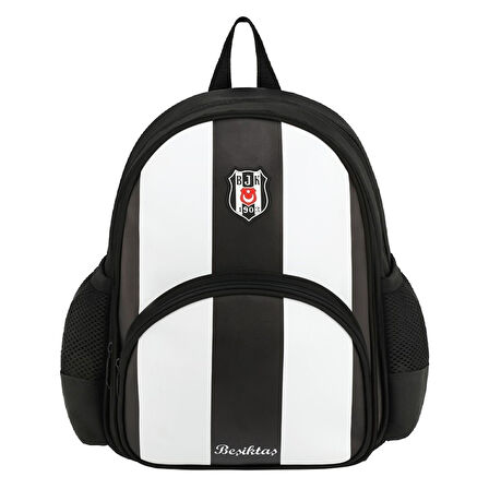 Beşiktaş 2 Bölmeli Çubuklu Suni Deri Anaokulu Okul Sırt Çantası (25357)