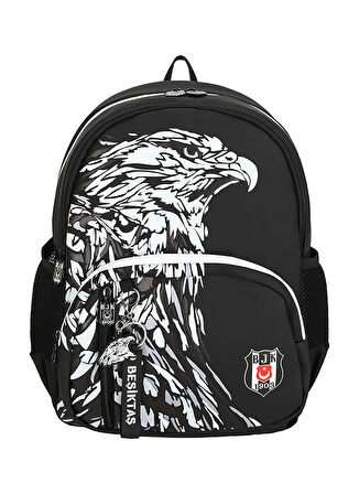 Beşiktaş Siyah Erkek Çocuk Sırt Çantası 25390-BEŞİKTAŞ KARTAL OKUL ÇANTASI