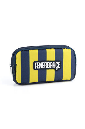 Fenerbahçe Sarı Lacivert Çift Bölmeli Çubuklu Kalem Çantası 25714