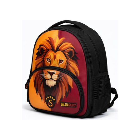 Galatasaray Aslan Baskılı Okul Çantası Çift Bölmeli Sırt Çantası