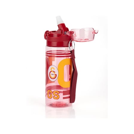 Galatasaray Lisanslı 500ML Kilitli Kapaklı Kırmızı Su Matarası 26567