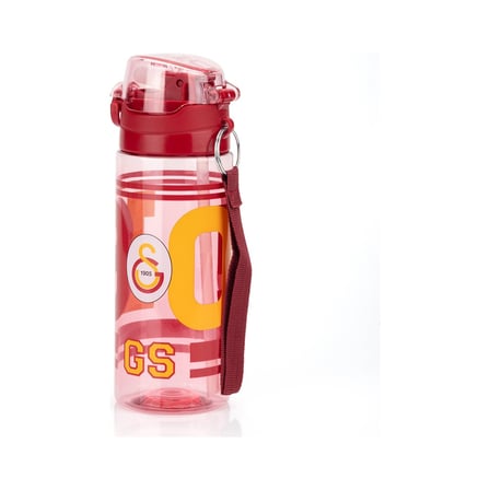 Galatasaray Lisanslı 500ML Kilitli Kapaklı Kırmızı Su Matarası 26567
