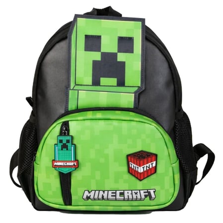 Minecraft Lisanslı Erkek Çocuk Anaokulu Çantası - Minecraft Baskılı - 26618