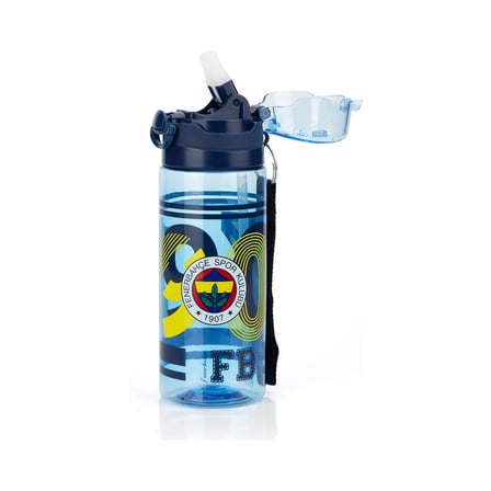 Fenerbahçe Lisanslı 500ML Pipetli Kilitli Kapaklı Mavi Su Matarası 26769