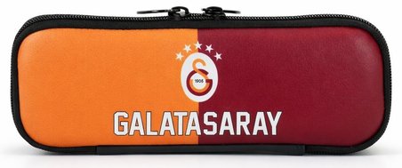 Galatasaray Tek Gözlü Erkek Çocuk Sarı - Kırmızı Okul Kalem Çantası/Kalemlik - 26949