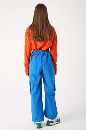 Saks-Kargo Cepli Paçası Büzgülü Paraşüt Pantolon