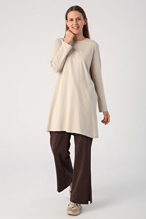 Taş-Basic Pamuklu Süprem Sweat Tunik