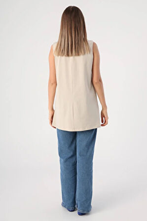 Taş-Kolsuz T-Shirt Tunik