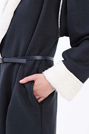 Siyah-Süet Welsoft Kaban