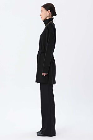 Siyah-Kuşaklı Balıkçı Yaka Tunik