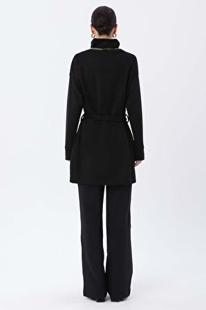 Siyah-Kuşaklı Balıkçı Yaka Tunik