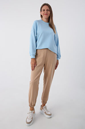 Bej-Jogger Eşofman Altı