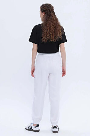 Beyaz-Jogger Pantolon