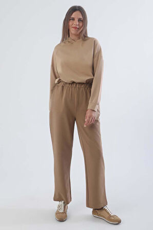 Vizon-Büyük Beden Lastikli Eşofman Altı