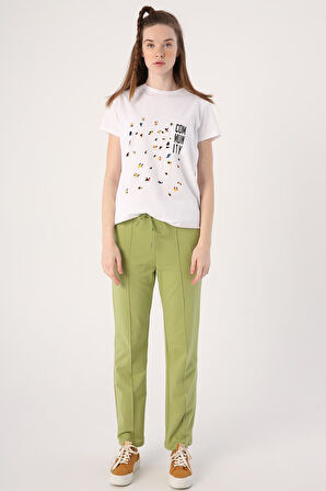 Açık Yeşil-Cepli Eşofman Altı