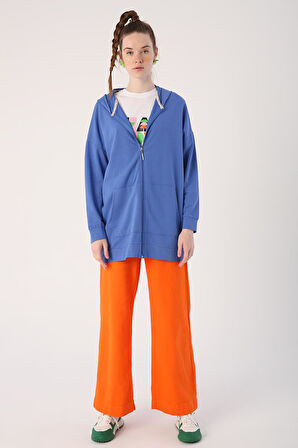 Parlement-Fermuarlı Sweat Hırka