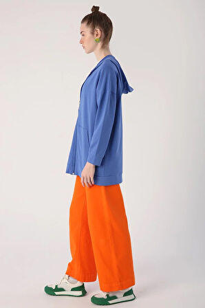 Parlement-Fermuarlı Sweat Hırka