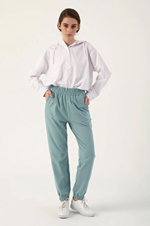 Koyu Mint-Jogger Eşofman Altı