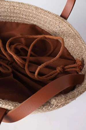 Taba-Küçük Boy Hasır Çapraz Askılı Çanta