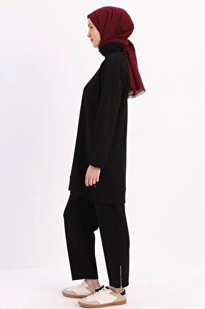 Siyah-Balıkçı Yaka Tunik