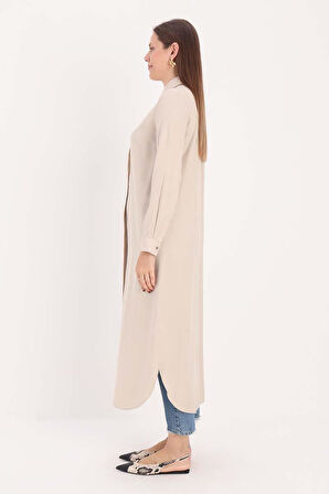 Taş-Gizli Patlı Gömlek Tunik