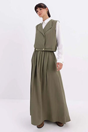 Haki-Yelekli Etekli Takım