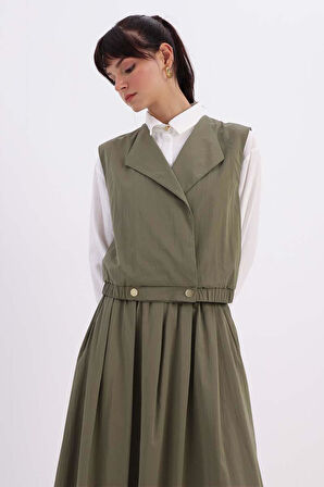 Haki-Yelekli Etekli Takım