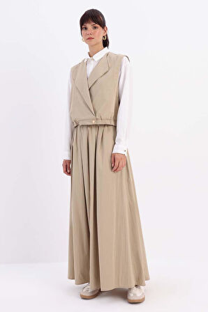 Kum-Yelekli Etekli Takım