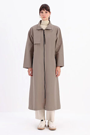 Vizon-RÜZGARLIKLI FERMUARLI TRENÇKOT