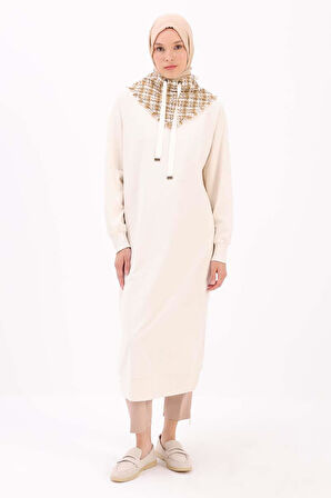 Taş-Tüvit Garnili Sweat Tunik