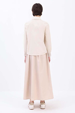 Taş-MANŞETİ RİBANALI BÜYÜK CEPLİ GÖMLEK