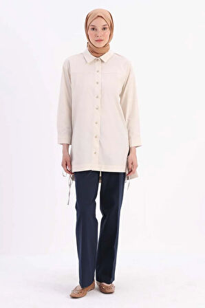 Taş-ROBA VE DİKİŞ DETAYLI GÖMLEK TUNİK