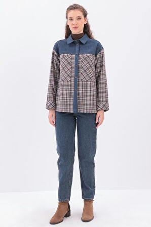 Mint-Turuncu-Oduncu Ceket