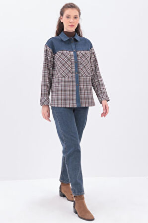 Mint-Turuncu-Oduncu Ceket