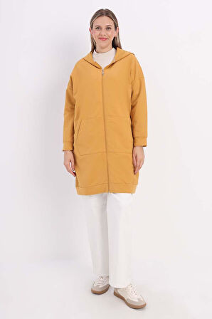 -Fermuarlı Sweat Hırka