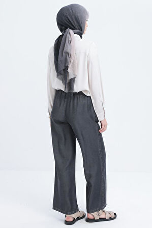 Allday Beli Lastikli Denim Pantolon S70126A0
