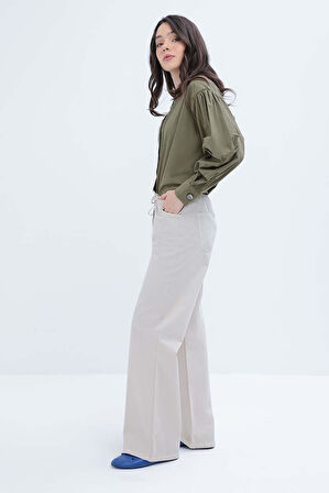 Allday Geniş Paça Gabardin Pantolon S77117A0