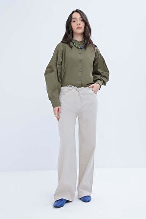 Allday Geniş Paça Gabardin Pantolon S77117A0