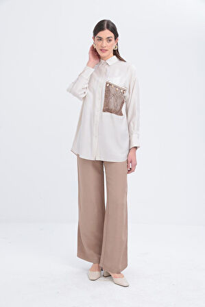 Allday File Garnili Gömlek S51303A0