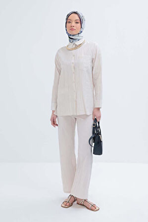 Allday Kraşlı Pantolonlu Kadın Takım S30090A0